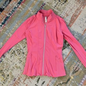 Womens Ribbed Salutation Running Jacket